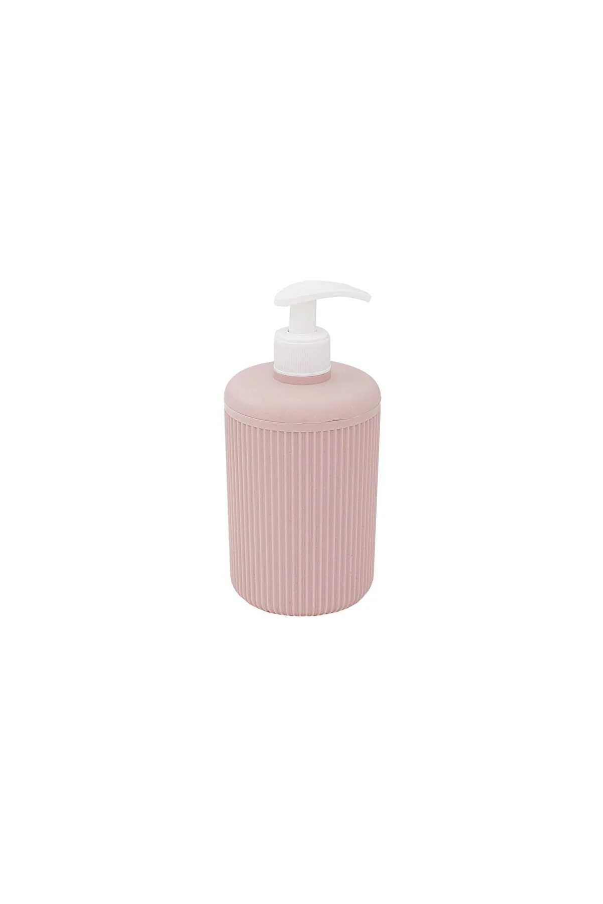 Striped Bathroom Accessory Set Pink